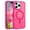 Rose Red, variant on GAOBAO Magnetic for iPhone 15 Pro Case, Compatible with MagSafe, Drop Protection, 6.1" Metal Camera Frame Translucent Slim Protective Cover for Boys Girls