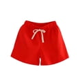 thumbnail image 2 of LLYWEY Girls Bermuda Shorts, Boys Knee Length Shorts, Kids Casual Summer Solid Elastic Waist Straight Leg Shorts with Pockets 2-3 Years, 2 of 8