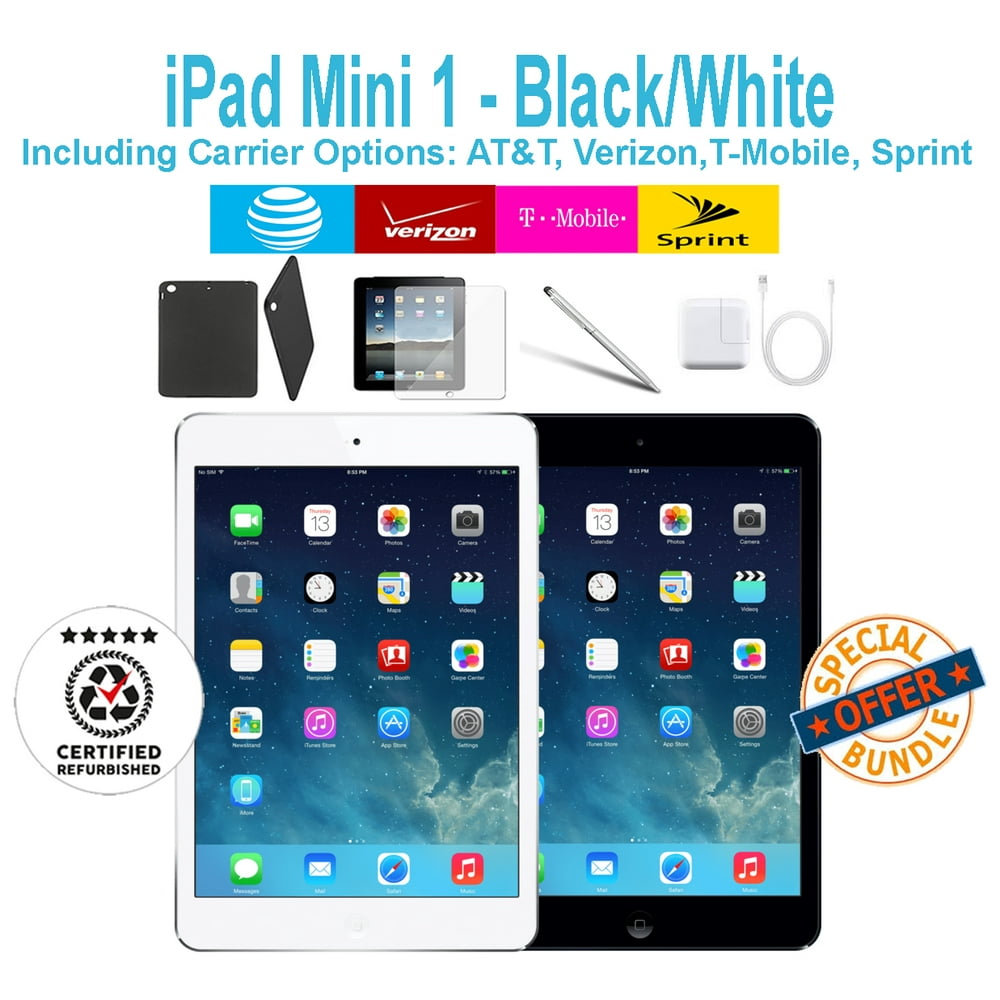 (Certified Refurbished) Apple iPad Mini 1 -16GB White - WiFi Only