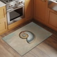 thumbnail image 3 of Ocean Conch 2'x3' Washable Rug, Vintage Coastal Underwater Creature Khaki Non-Slip Soft Doormat Area Rugs for Entrance Bathroom Bedsides, StainResistant Carpet for Kitchen Bedroom, Entryway Floor Mat, 3 of 9