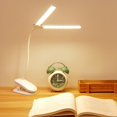 thumbnail image 2 of Luz de libro LED Lámpara de clip portátil recargable por USB con protección para los ojos Sunnimix Lámpara de mesa de noche, 2 of 8