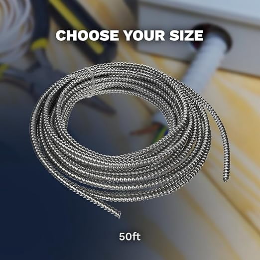 250' 10/4 Sold MC Copper Metal Clad Cable Alumnum Armored Wth Ground