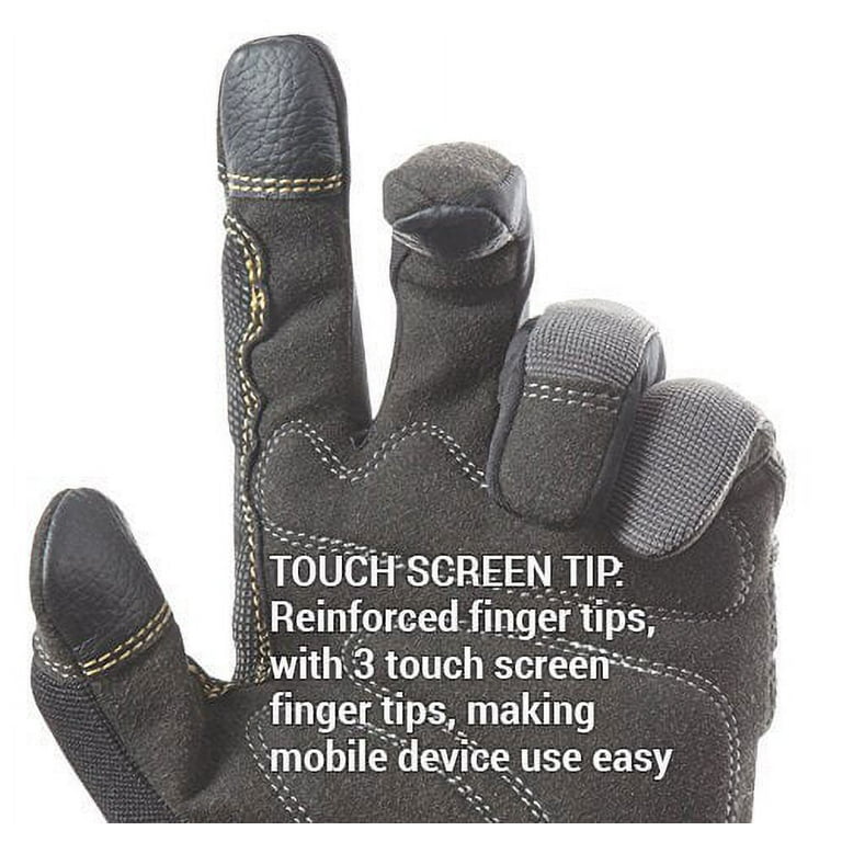 Best Deal for DULFINE Flex Grip Mechanic Work Gloves for Men,Black and