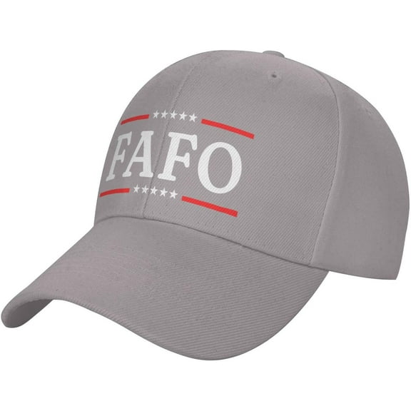 Fafo Hats Adult Adjustable Classic Casquette Hat Baseball Cap Gray