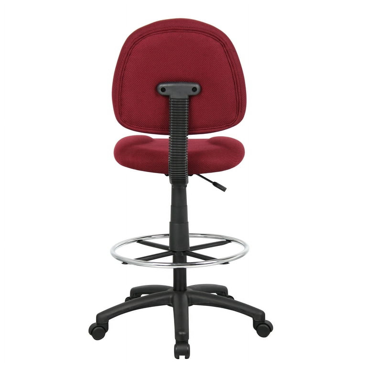 Boss Office Products Sit-Stand Adjustable Desk Chair, Burgundy Red
