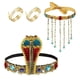 thumbnail image 4 of Accesorios de disfraz egipcio, diadema egipcia, tesoro exquisito, de reina egipcia para disfraces, vacaciones, boda, 4 Uds., 4 of 9