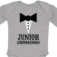 thumbnail image 4 of Inktastic Junior Groomsman Bridal Party Wedding Boys Long Sleeve Baby Bodysuit, 4 of 5