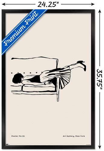 Rough Day No 01 Wall Poster, 22.375" x 34" Framed