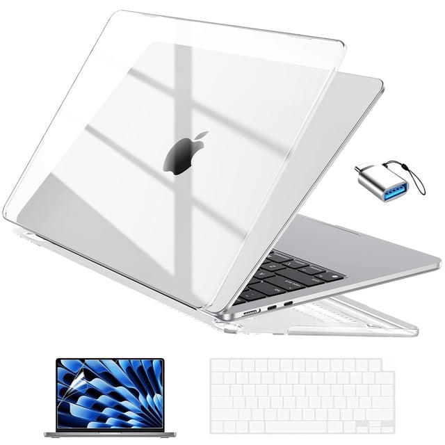 Funda compatible con MacBook Air de 13,6 pulgadas para 2025 y accesorios