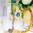 thumbnail image 4 of Taza de café AISVELDY, taza de té con forma de flor y mariposa, cristal, 4 of 8