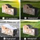 thumbnail image 4 of Oxford Cloth Animal Hutch Cover Exterior Impermeable Prevención De Luz Dañina Animal Cage Cover Protector De Jaula A Prueba De Polvo Para Triangle Animal Hutch Kearding HA027221-01, 4 of 5