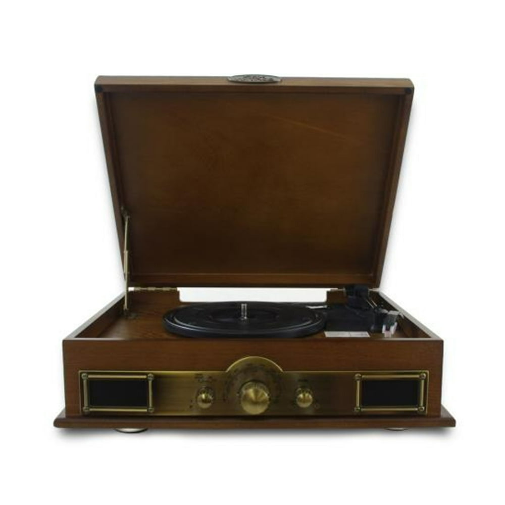 Vintage ClassicStyle BT Turntable Vinyl Record Player with MP3