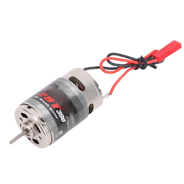 RC Motor Cepillado, 390 Motor Cepillado 28T 20500 RPM para 1:16 1:24 Escala