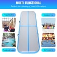 thumbnail image 4 of 10ft Air Track Exercise Mat for Home & Outdoor Gymnastics Yoga & More White/Blue, 4 of 7