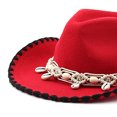 thumbnail image 5 of OJSFQUFP Jazz Hat Vintage Hat Retro Western Cowboy Hat Dance Party Hat, 5 of 6