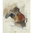 thumbnail image 3 of Jacobus van Looy 20x23 Black Modern Framed Museum Art Print Titled - Two Sewing Women (1865 - 1930), 3 of 5