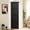 Black, variant on Leumius 4-Tier 72" Corner Kitchen Pantry Storage Cabinet with 8 Doors Tall Storage Cabinet, Corner Cabinet and Shelves, Bookshelf Cabinet for Bathroom, Living Room, Kitchen Cherry