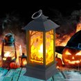 thumbnail image 4 of Baterías energía pequeña linterna de viento Halloween simulación de escritorio luz Kuymtek de aceite adornos luminosos lámpara de iluminación para Festival, 4 of 8