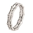 thumbnail image 4 of 925 Sterling Silver Patterned Polished Fleur De Lis Stackable Ring Size 8 - Stackable Ring for Women, 4 of 8