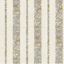 Brewster Certosa Lavender Floral Stripe Wallpaper