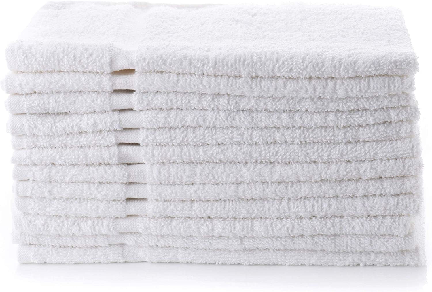 Simpli-Magic Hand Towels, Multipurpose Cotton Towels for Bathroom Use & More, 16" x 27", White