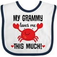 thumbnail image 3 of Inktastic Grammy Loves Me Grandchild Boys or Girls Baby Bib, 3 of 4