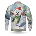 thumbnail image 2 of Hello Winter Maltese Frosty Morning Walk Welcome Snowy Christmas All Over Print 3D Baseball Jacket Maltese Dog Lover Gifts Idea Bomber Jacket Softball - 02018, 2 of 6