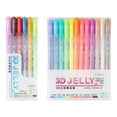 thumbnail image 2 of Colorful Gel Pen, 3D Jelly Colorful Pen, 12 colors pens, Graffiti Highlighter, 2 of 8