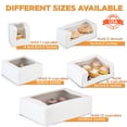 thumbnail image 6 of [18 Sets] 14x10x4" White Cupcake Box with Window and Inserts - Holds 12  Muffins, Auto-Popup Cardboard, Gift and Bakery Packaging, Baking Containers for Cakes, Donuts, Cookies and Pastries, 6 of 7