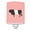 Pink Check, variant on Belted Galloway Cow Blue Check Ceramic Night Light