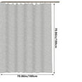 thumbnail image 4 of HBBKVI Easy Care Mildew-Resistant Cloth Shower Curtain Soft Waterproof Foldable Shower Curtain with Hooks Gray Shower Curtain 71" x 71", 4 of 6