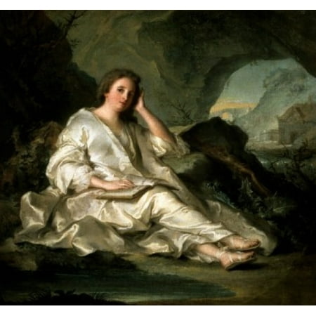 La Madeleine ou une Penitente dans le Desert 1742-1744 Jean-Marc Nattier (1685-1766 French)  Oil on canvas Musee du Louvre Paris Canvas Art - Jean-Marc Nattier (24 x