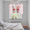thumbnail image 4 of Valentine's Day Kitchen Curtains Window Panels, Romance Gnomes Couple Heart Pink Love Insulated Window Treatment Curtain, Grommet Curtains for Bedroom/Living Room/Bathroom, 2 Piece 27.5"Wx39"L, 4 of 8
