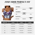 thumbnail image 5 of Pofeuu Purple Marble Texture Print Sports Bra for Women Sexy Vest Yoga Running Gym Fitness Crop Bras Tops-, 5 of 8