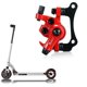 thumbnail image 4 of Pinzas de freno de disco sólidas delanteras y traseras Pinza de freno de disco eléctrico Reemplazo de pinza de freno de disco para scooter eléctrico Kugoo M4, color negro, 4 of 5