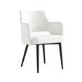 thumbnail image 6 of Manhattan Comfort Tremont Leatherette Dining Arm Chair with Metal Legs in White, 6 of 10