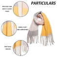 thumbnail image 3 of Winter Warm Scarf for Women Long Shawl Large Scarves Cold Weather Thick Blanket Scarfs Color Matching, 3 of 5
