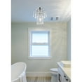 thumbnail image 2 of Elegant Lighting Falls 1 Light Chrome Flush Mount Clear Royal Cut Crystal, 2 of 8