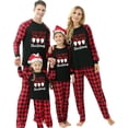 thumbnail image 4 of Pijamas navideños familiares, conjunto de disfraz para el hogar, pijamas navideños con estampado a cuadros, pijamas navideños familiares a juego, 4 of 5