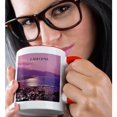 thumbnail image 2 of 3drose, Santa Barbara California at Night, 11oz Two-tone Red Mug, 2 of 6