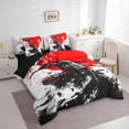 thumbnail image 3 of Castle Fairy Oriental Samurai Bedding Comforter Set,Cherry Blossom Queen Bedding Sets, 3 of 8