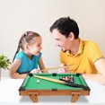 thumbnail image 4 of FUTUREORYY 1Set Mini Billiard Table Green Rectangular MDF PVC Lint Leisure Game Family Interaction Children, 4 of 5