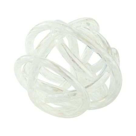CC Home Furnishings Decorative Glass Knot Figurine - 8" - Clear
