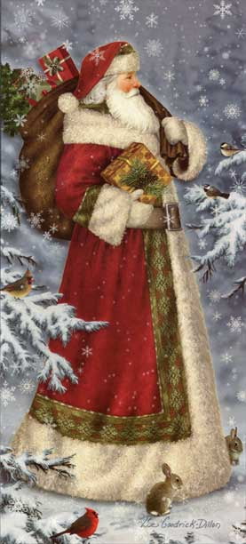 LPG Greetings Old World Santa Christmas Card - Walmart.com