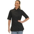 thumbnail image 2 of Dennys Veste de Chef Ajustée à Manches Courtes pour Femmes, 2 of 2