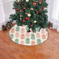 thumbnail image 2 of FMSHPON Vintage Pineapple Xmas Christmas Tree Skirt Stand Mat for Holiday Party Decoration Indoor Outdoor 48 inches, 2 of 3