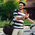 thumbnail image 2 of Large Lunch Bag Insulated Lunch Box Soft Cooler Cooling Tote for Adult Men Women, Black, 2 of 5