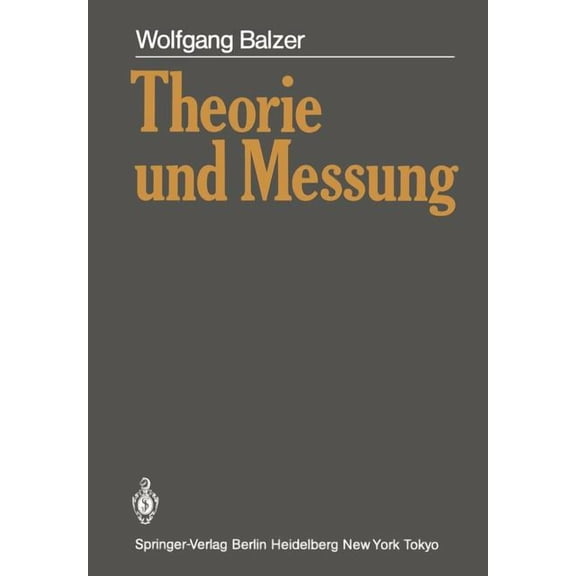 Theorie Und Messung, (Paperback)