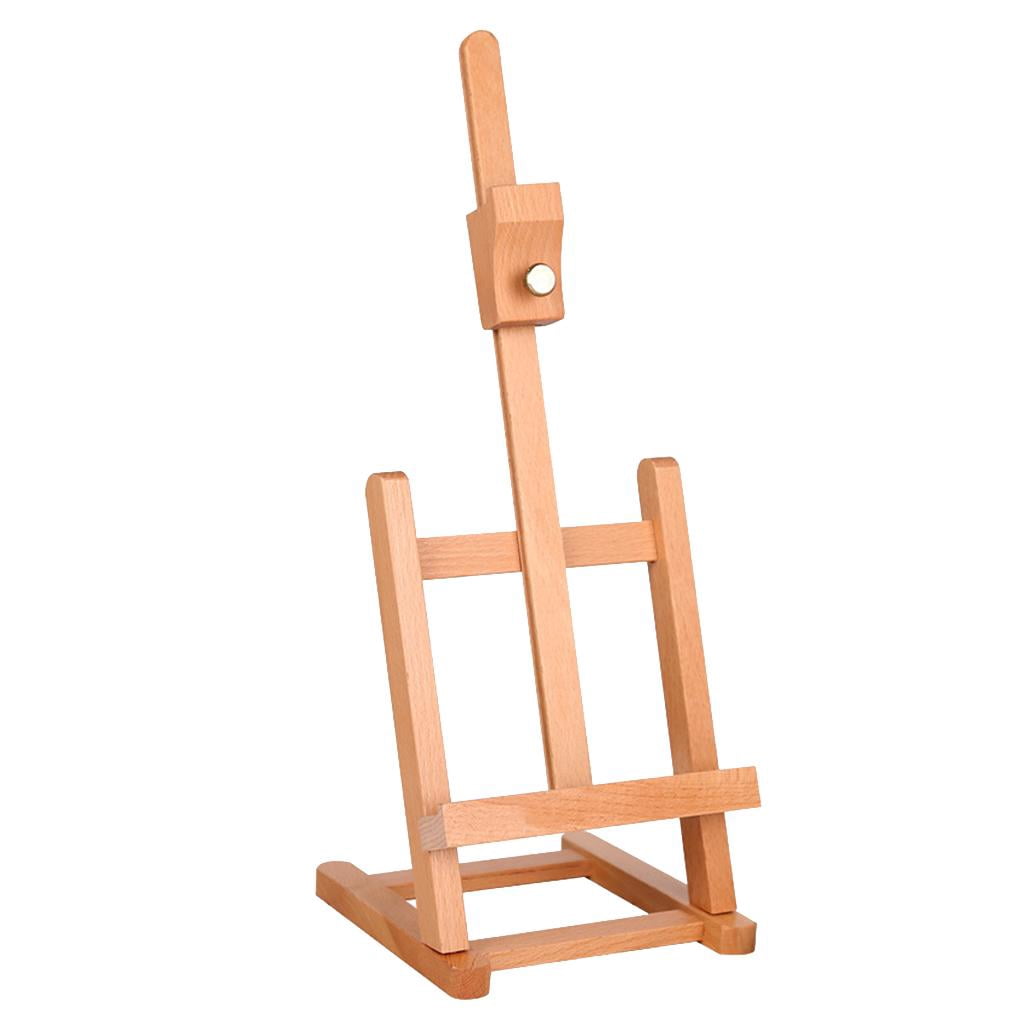 FVDPWYE Small Tabletop Easel Painting Display Art Easel Desktop Easel Adjustable H-Frame Easel Studio Easel Stand, Premium Wood Sketching Easel