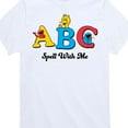 thumbnail image 3 of Sesame Street - ABC Spell With Me - Toddler and Youth Short Sleeve Graphic T-Shirt, 3 of 5